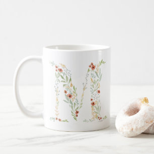 Boho Watercolor Floral Coffee Mug