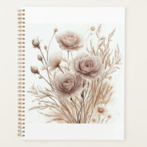 Boho Watercolor Floral Planner – Elegant & Stylish