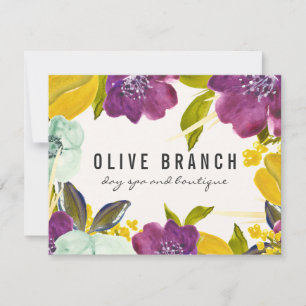 Boho Watercolor Flowers   Floral Gift Certificate