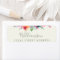 Boho Watercolor Flowers Modern Elegant Address