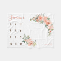 Boho watercolor milestone photo prop