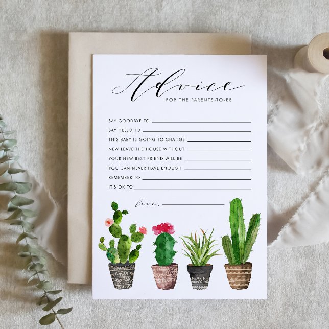 Boho Watercolor Succulents Advice for the Parents (Creator Uploaded)