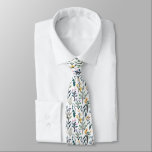 Boho Watercolor Wildflowers Painting Pattern  Tie<br><div class="desc">Boho Watercolor Wildflowers Painting Pattern Neck Tie</div>