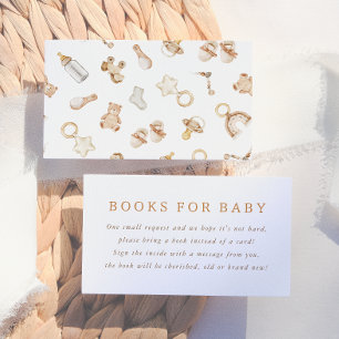 Boho Watercolor Woodland Animals Gender Reveal Enclosure Card