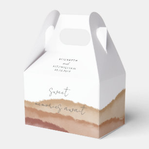 Boho Watercolour Abstract   Sweet Memories Await  Favour Box