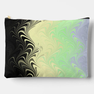 Boho Wavy Marbled Abstract Cassgender Pride Flag Accessory Pouch