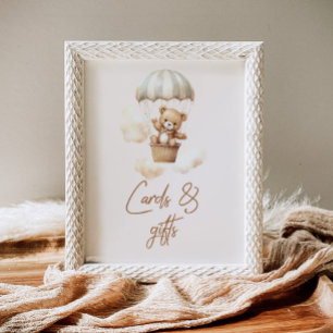 Boho We can bearly wait Cards and Gifts Poster