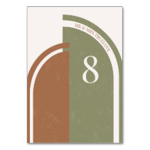 Boho Wedding Arch Table Numbers