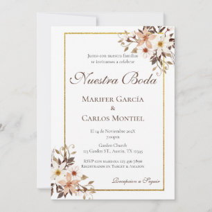 Boho Wedding invitation