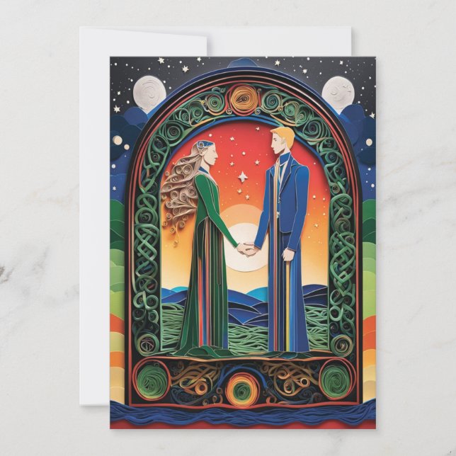 Boho Wedding Invitation (Front)