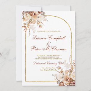 Boho wedding invitation