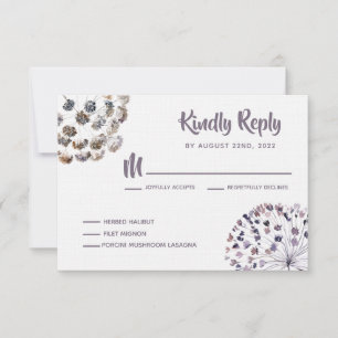 Boho Wedding Invitation RSVP Response Cards