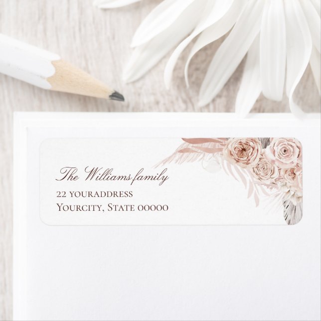 boho wedding label (Insitu)
