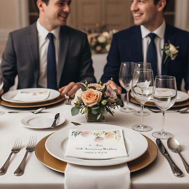 Boho Wedding Napkin Vintage floral  Bouquet (Creator Uploaded)