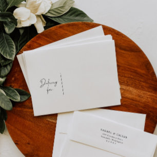 Boho Wedding Pre-addressed Invitation Envelope