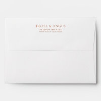Boho Wedding Return Address Envelope HAZEL