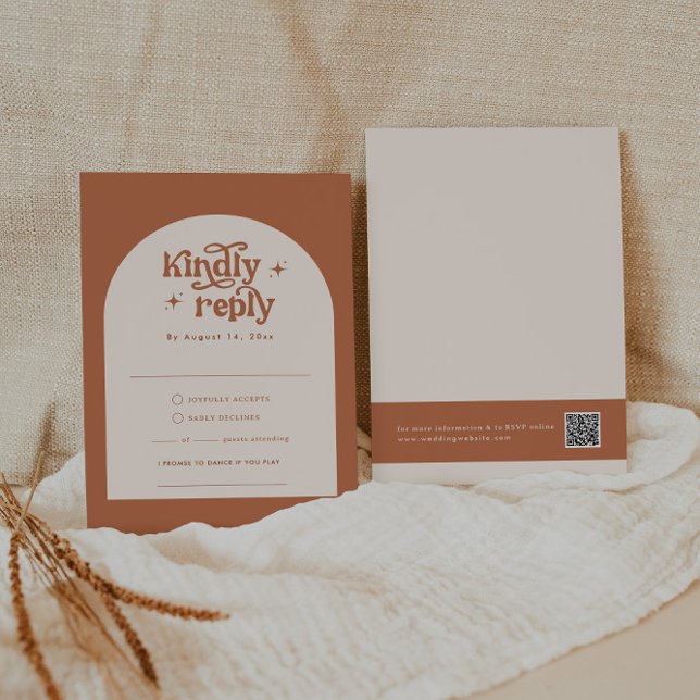 Boho Wedding RSVP Cards (Creator Uploaded)