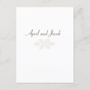 Boho Wedding RSVP Postcard