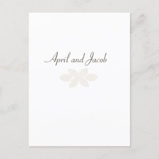 Boho Wedding RSVP Postcard