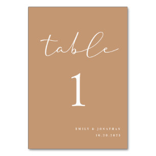 Boho Wedding Table Number