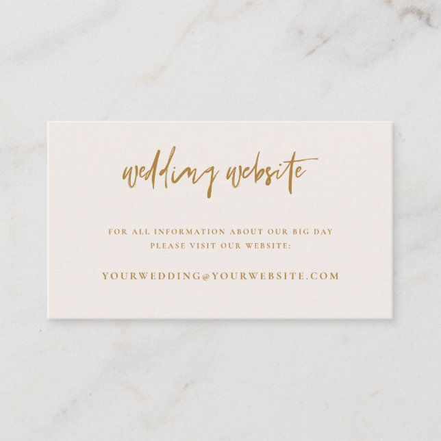 Boho Wedding Website Details Enclosure Card C103 (Front)