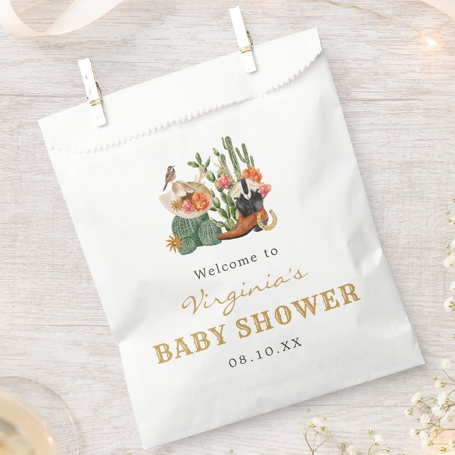 Boho Western Baby Shower Favour Bags (Boho Western Baby Shower Favor Bag by Painted Paperie
)