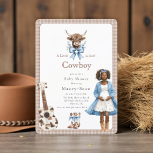 Boho Western Baby Shower Qr code invite 