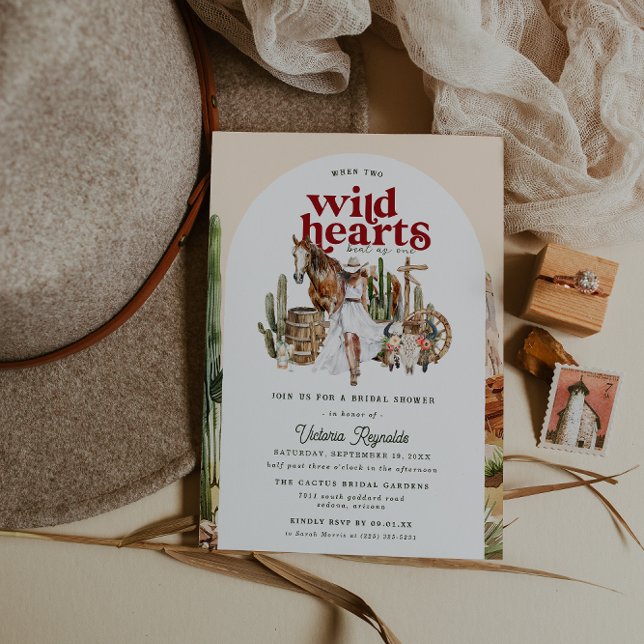 Boho Western Desert | Bridal Shower Invitation (Creator Uploaded)