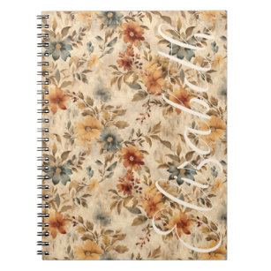 Boho Western Florals Rustic Cowgirl Grunge Notebook