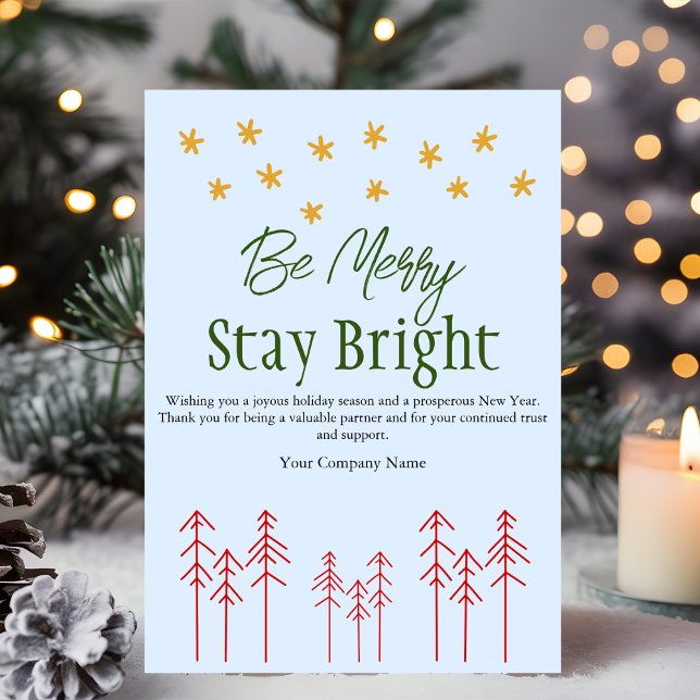 Boho Whimsical Minimalist Christmas Holiday Card (Creator Uploaded)