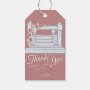 Boho White Bounce House Gift Tags
