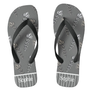 Boho White & Grey  Jandals