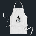 Boho White Orchids Tropical Letter A Monogram Standard Apron<br><div class="desc">Add a boho and tropical accent to your space with this tropical monogram apron. It features watercolor white flowers,  white coral and tropical leaves. This letter A monogram apron will be perfect as a gift.</div>