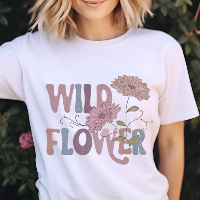 Boho Wild Flower Women's T-Shirt (Creator Uploaded)