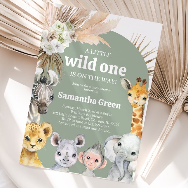 Boho Wild One Baby Shower Invitation (Creator Uploaded)