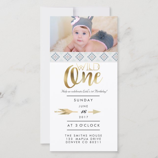 Boho Wild One | First Birthday Party (Front)