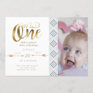 Boho Wild One | First Birthday Party Invite