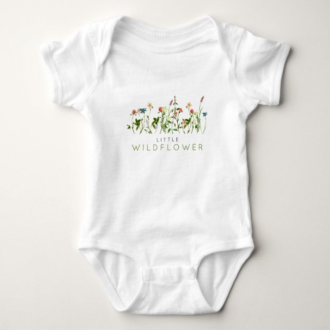 Boho Wildflower Baby Bodysuit (Front)