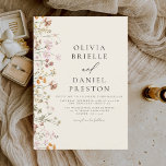 Boho Wildflower Beige Garden Wedding Invitation<br><div class="desc">Immerse your guests in the romance of nature with our Boho Wildflower Garden Wedding Invitation. Inspired by the beauty of untamed blooms, this invitation captures the essence of a free-spirited celebration. The enchanting design features delicate wildflowers dancing amidst lush greenery, setting the perfect tone for your garden wedding. The boho-chic...</div>