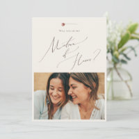 Boho Wildflower | Beige Photo Matron of Honour Car