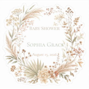 Boho Wildflower Botanical Stickers