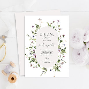 Boho Wildflower Bridal Shower Invitation