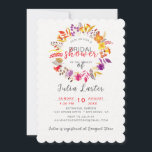 Boho Wildflower Fall Wreath Foliage Bridal Shower Invitation<br><div class="desc">Discover timeless elegance and enchanting designs in our exquisite wedding invitation collection. Each card is a masterpiece,  beautifully crafted to capture the essence of your special day.</div>