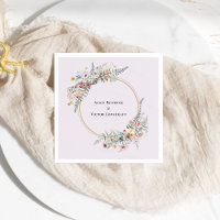 Boho Wildflower Fern Lavender Wedding