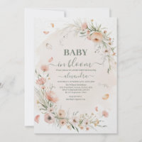 Boho Wildflower Flora Baby Shower