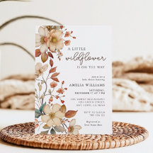 Boho Wildflower Floral Baby Shower