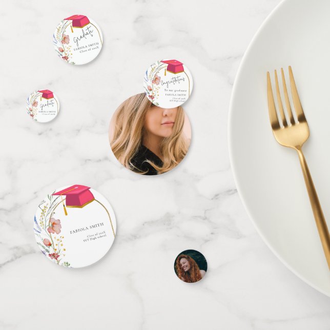 Boho WIldflower graduation Party Confetti (Group)