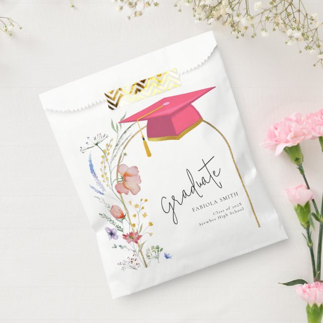 Boho WIldflower graduation Party Favour Bags (Sealed)