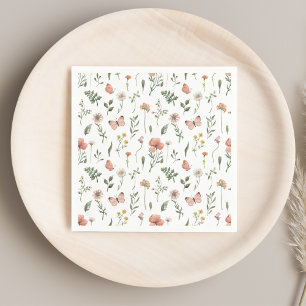 Boho Wildflower Paper Napkins