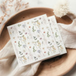 Boho Wildflower Pattern Napkin<br><div class="desc">Modern boho wildflower patterned napkins</div>